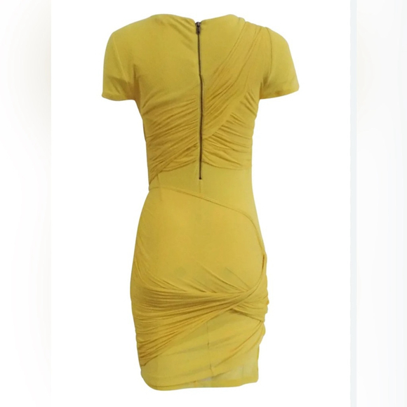 Alice + Olivia Goddess Yellow Mini Dress - Picture 4 of 12